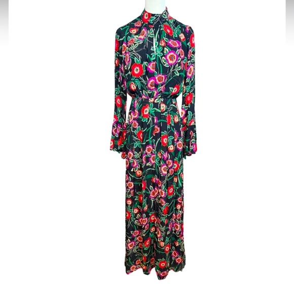 Misa Los Angeles Open Back Floral Maxi Dress NWT SMALL - Picture 1 of 7